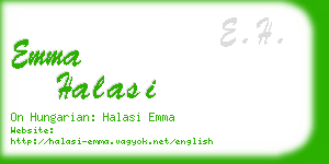 emma halasi business card